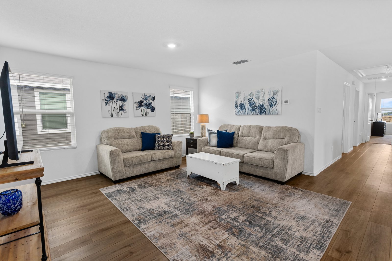 Living — new-construction home, Austin TX real estate photography