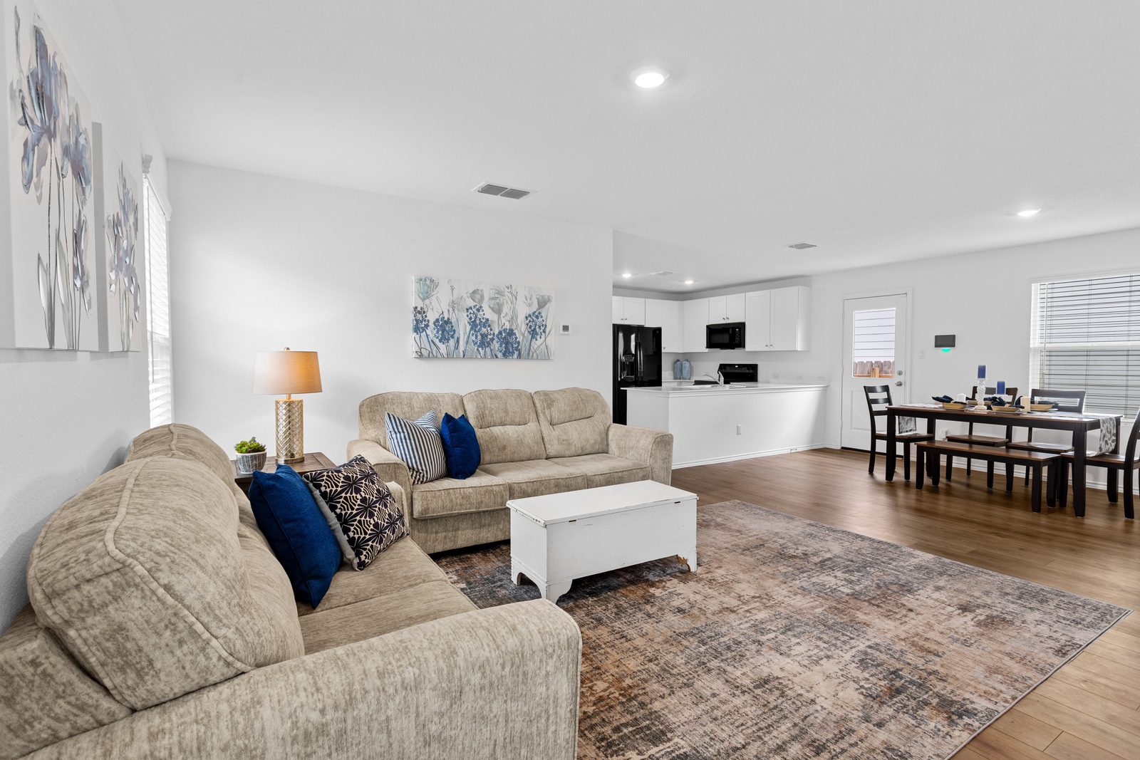 Living — new-construction home, Austin TX real estate photography