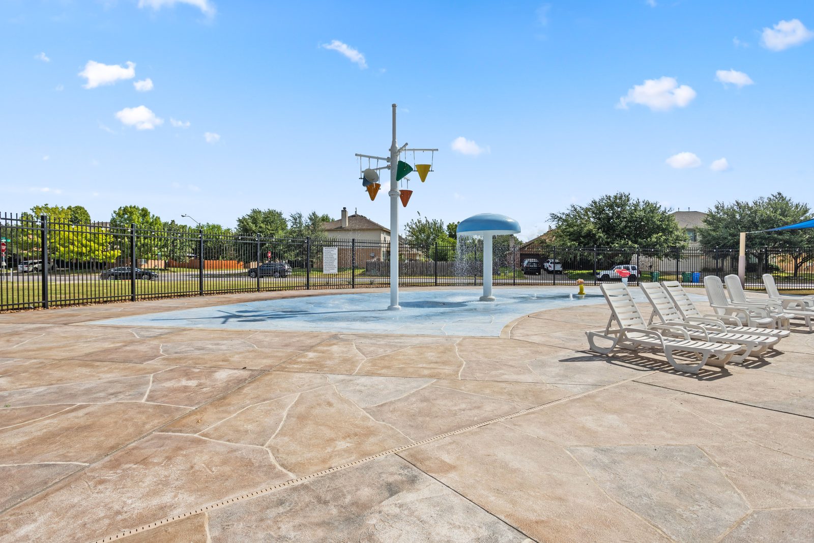 Splash Pad — vacant two-story home, Austin TX real estate photography