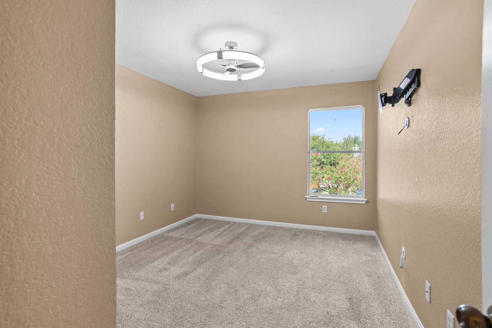 Bedroom — vacant two-story home, Austin TX real estate photography
