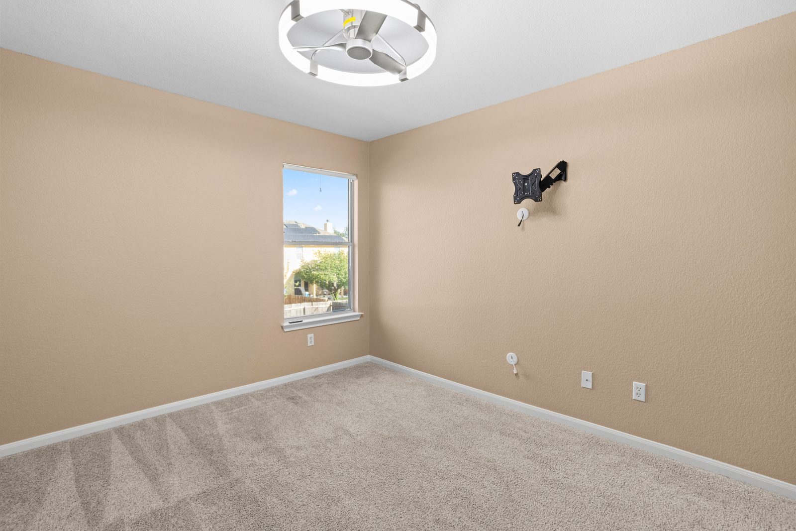 Bedroom — vacant two-story home, Austin TX real estate photography