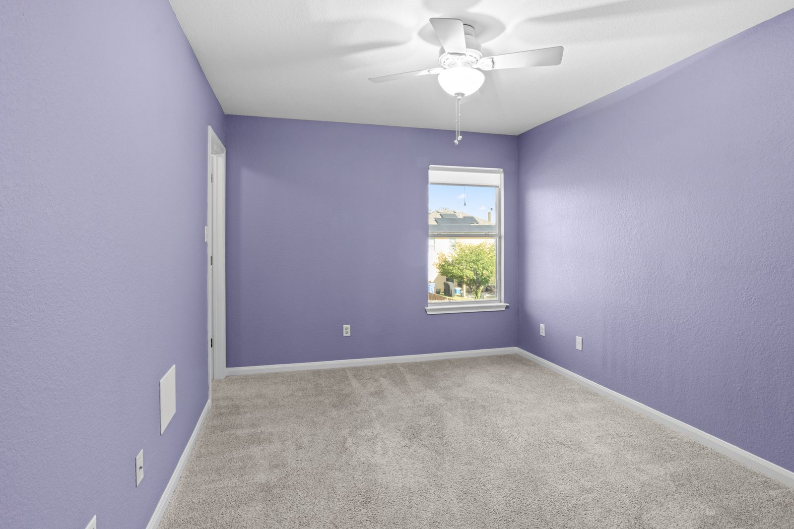 Bedroom — vacant two-story home, Austin TX real estate photography
