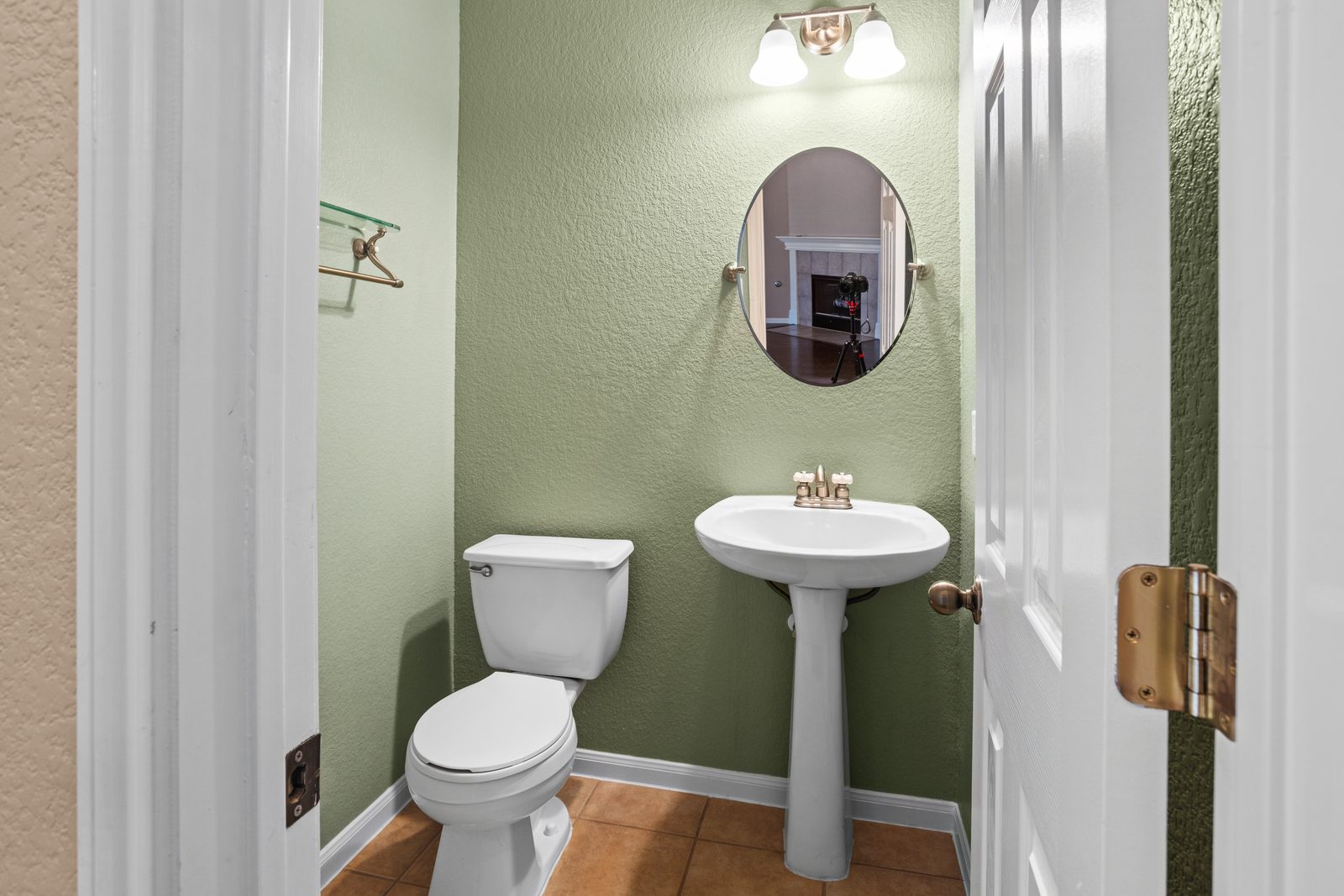 Powder Room — vacant two-story home, Austin TX real estate photography