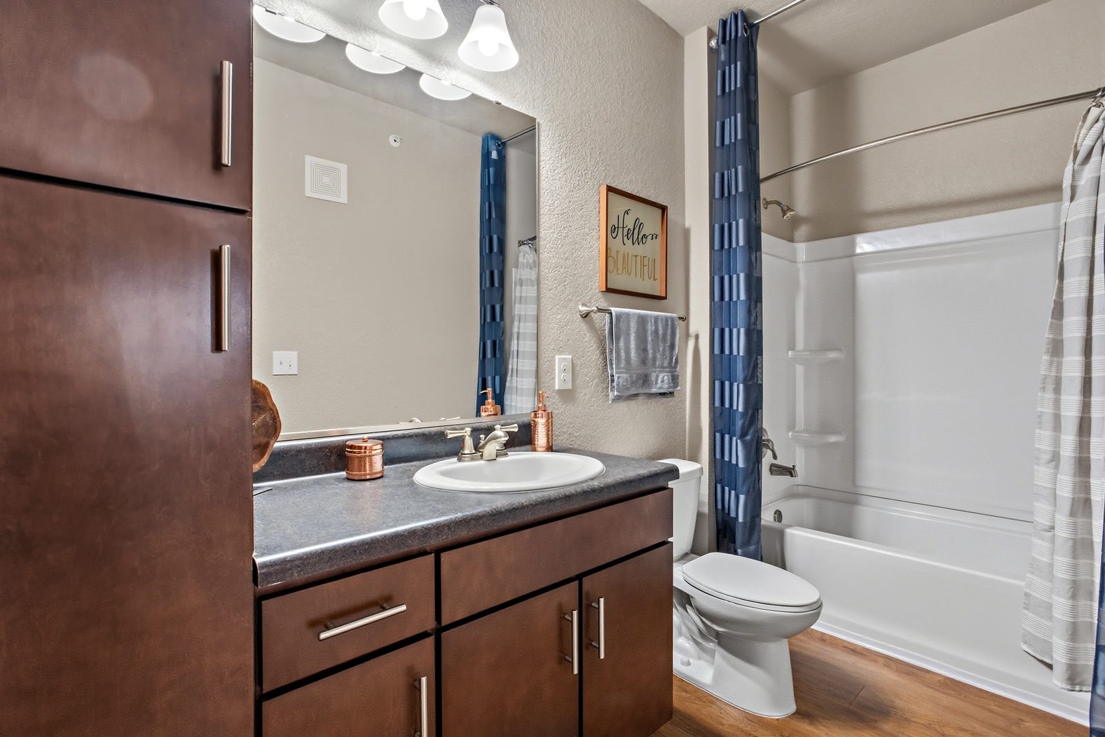 Hall Bath — Furnished Apartment