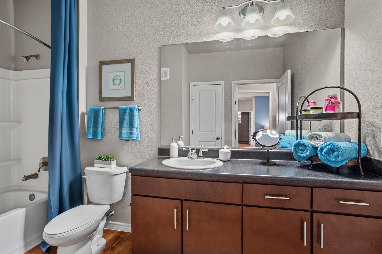 Primary Bath — Furnished Apartment
