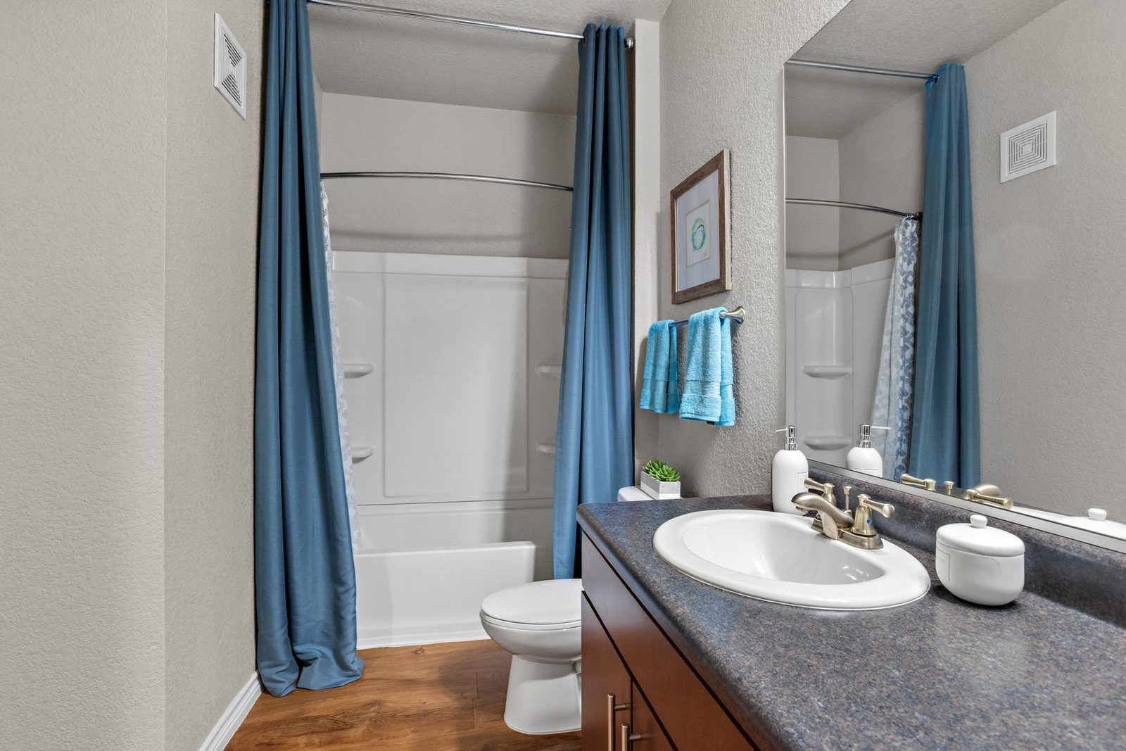 Primary Bath — Furnished Apartment