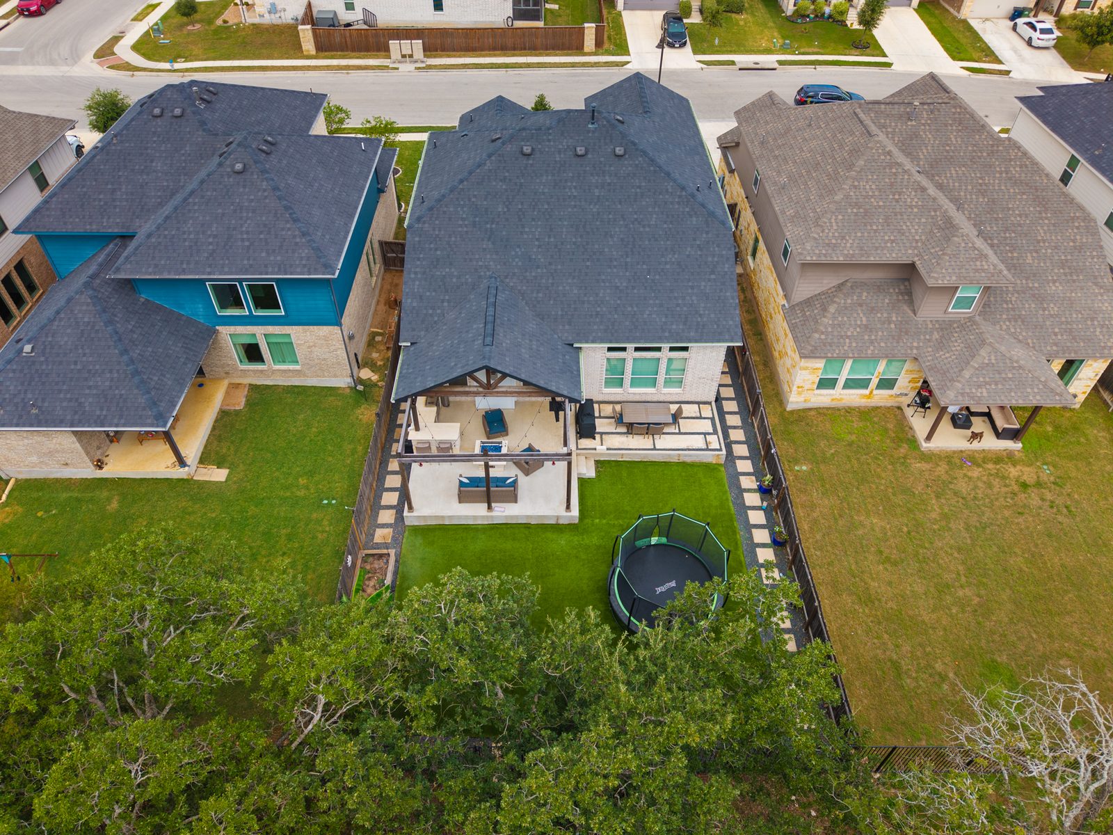 Aerial — Modern Farmhouse