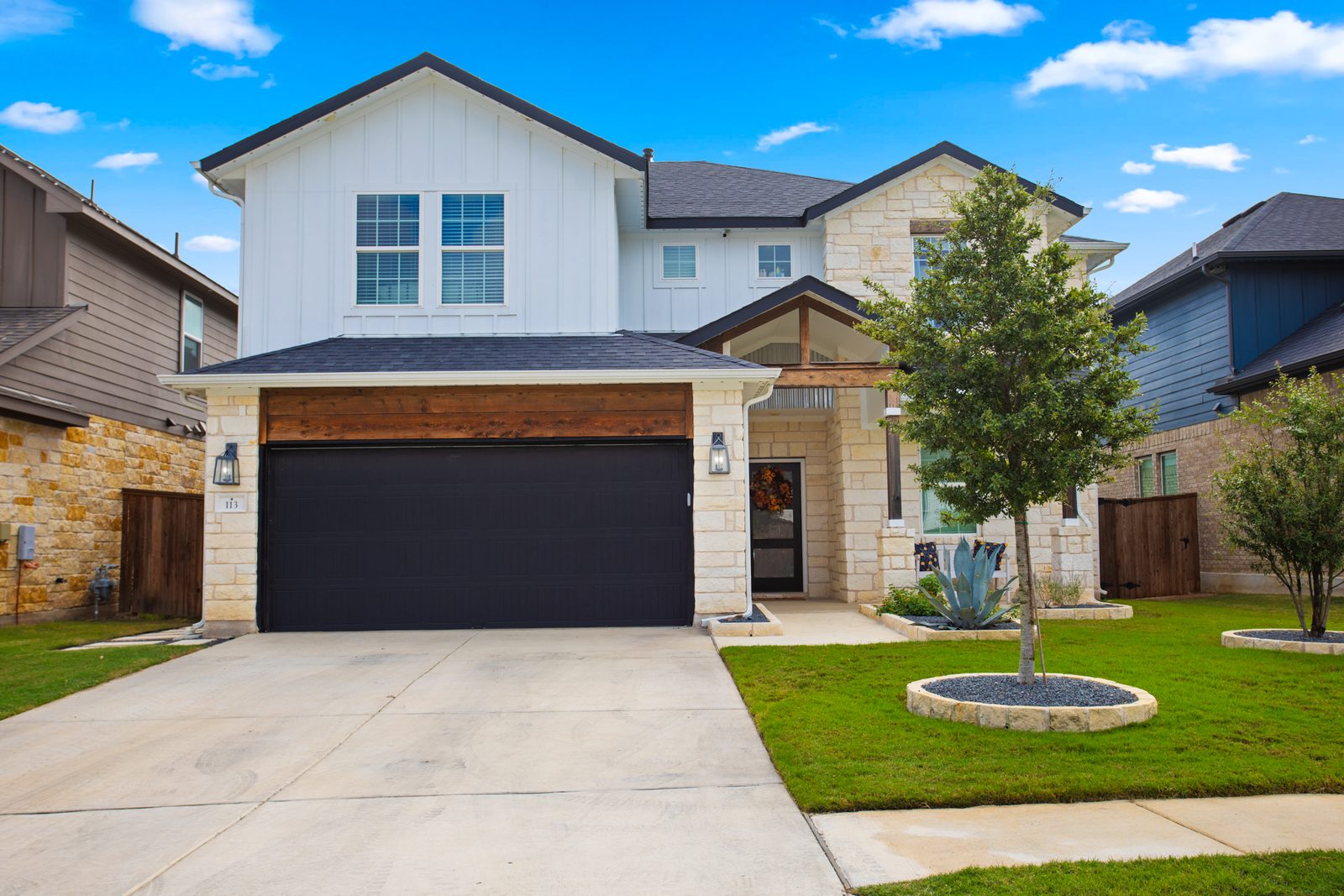 Front Elevation — Modern Farmhouse