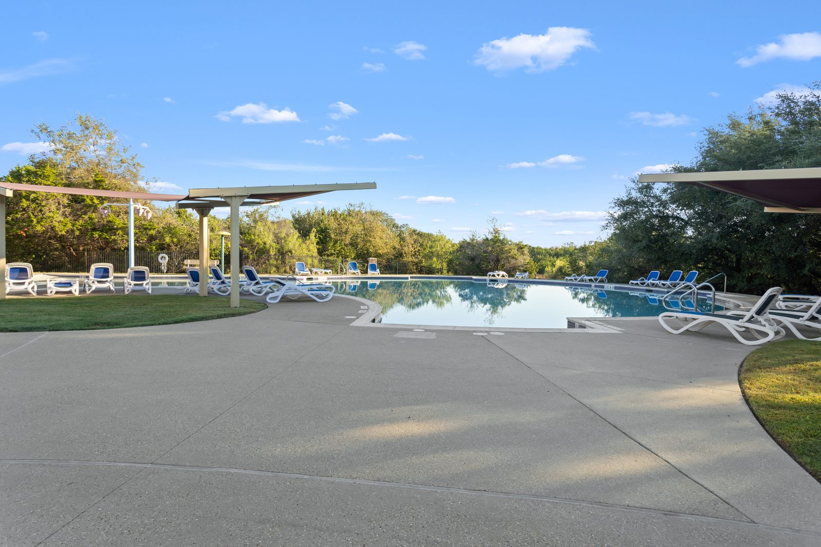 Community Pool — Limestone Two-Story