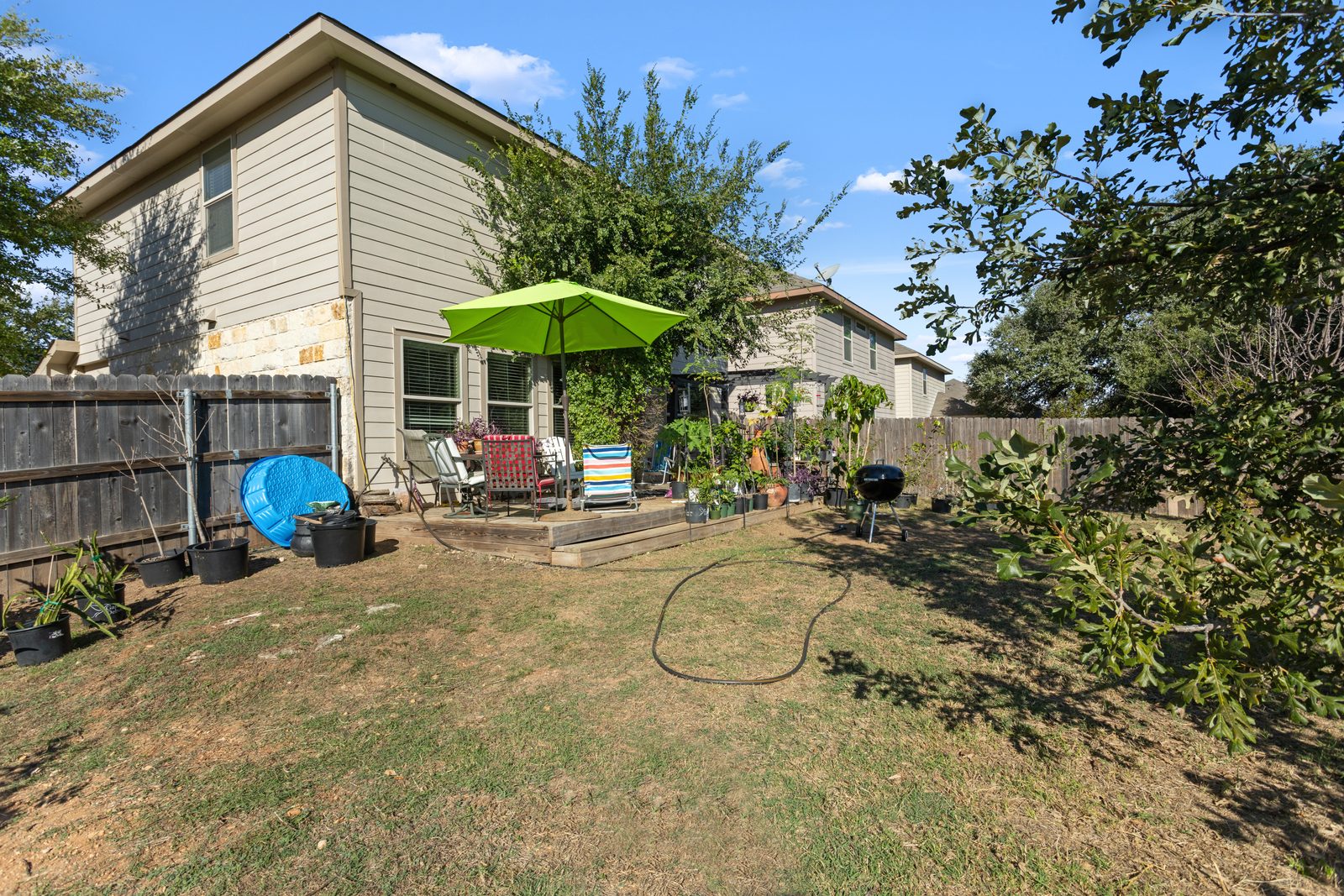 Backyard — Limestone Two-Story