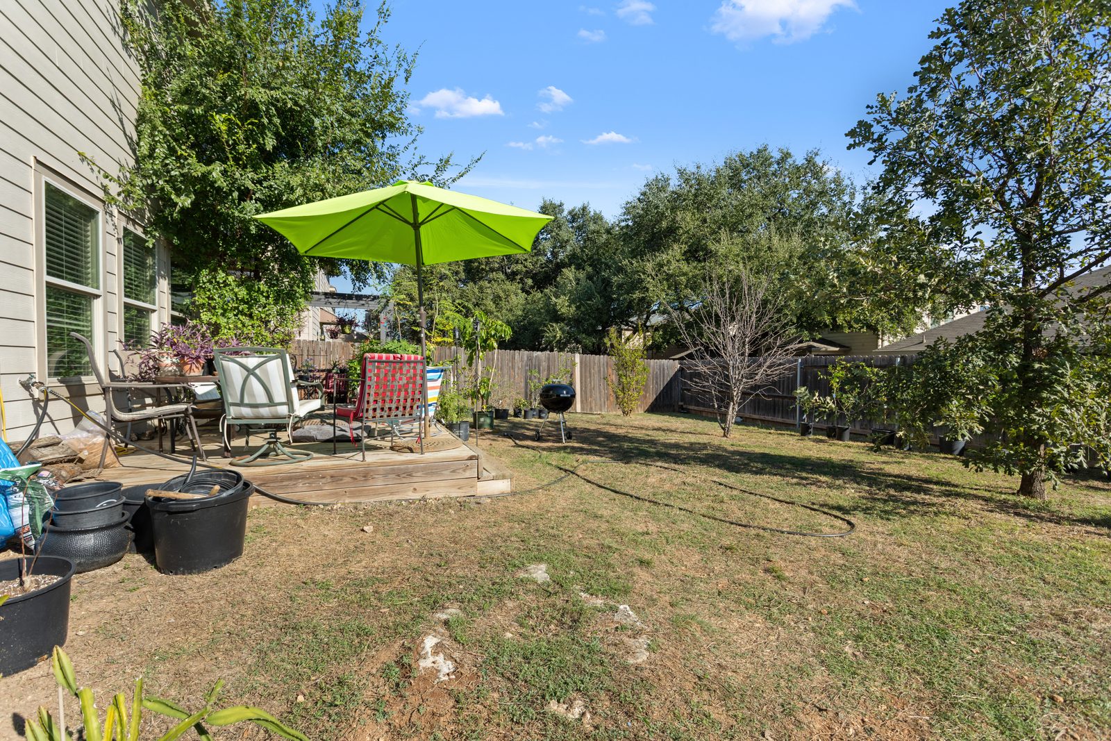 Backyard — Limestone Two-Story