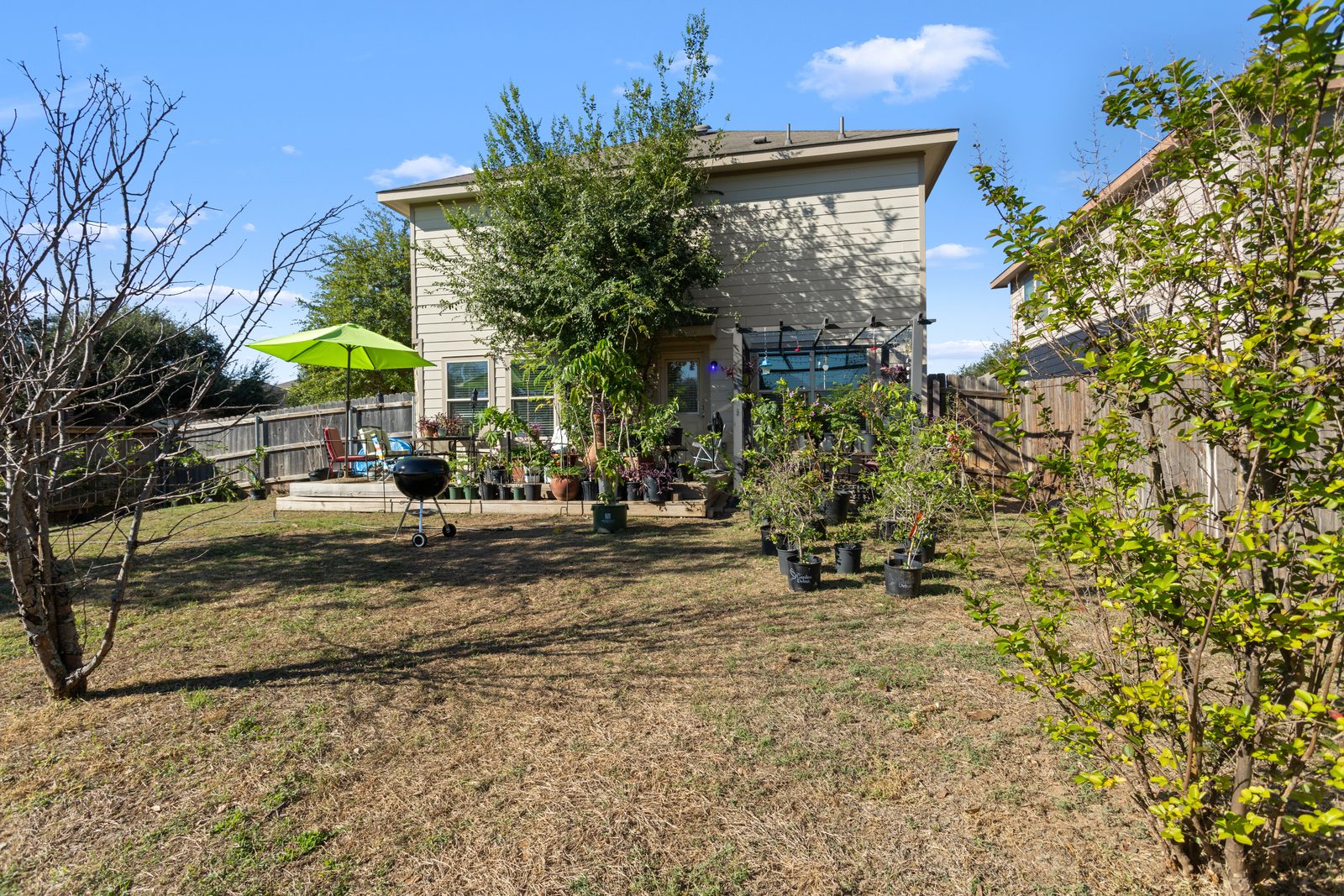 Backyard — Limestone Two-Story
