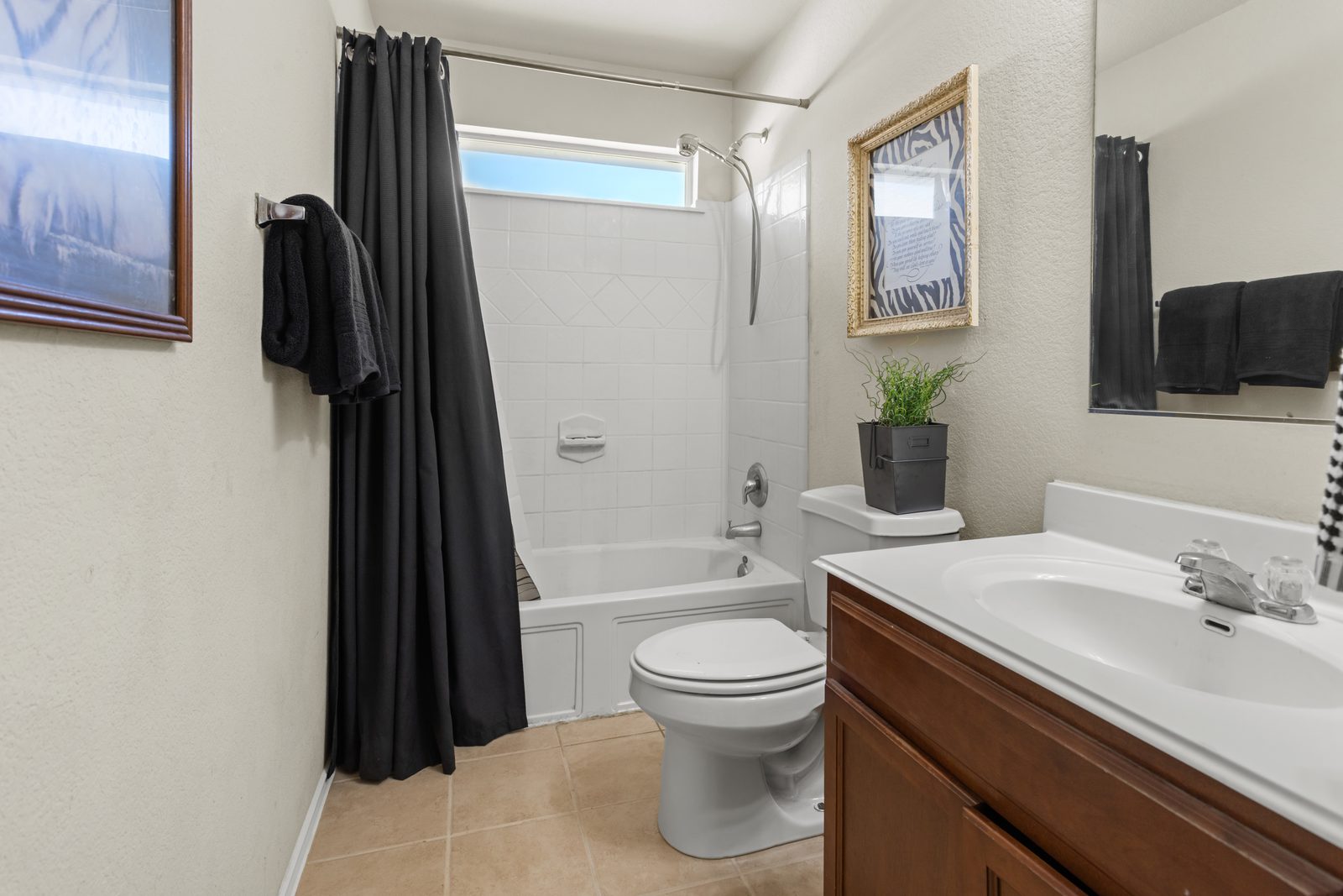 Hall Bath — Limestone Two-Story