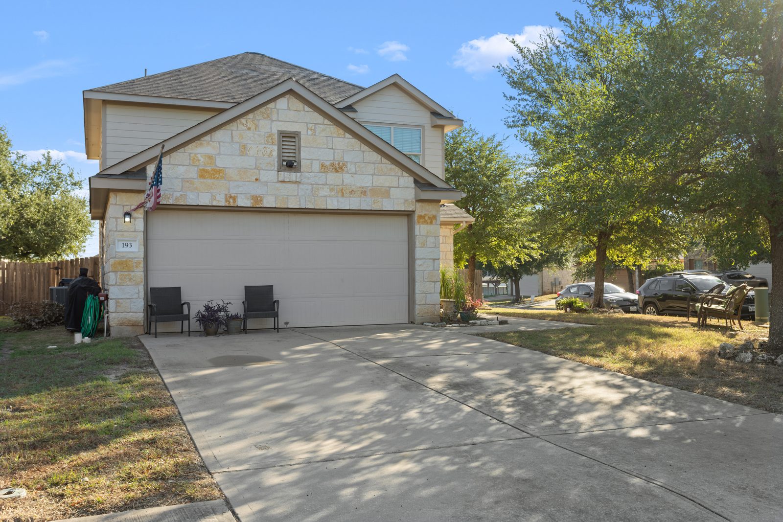 Front Elevation — Limestone Two-Story