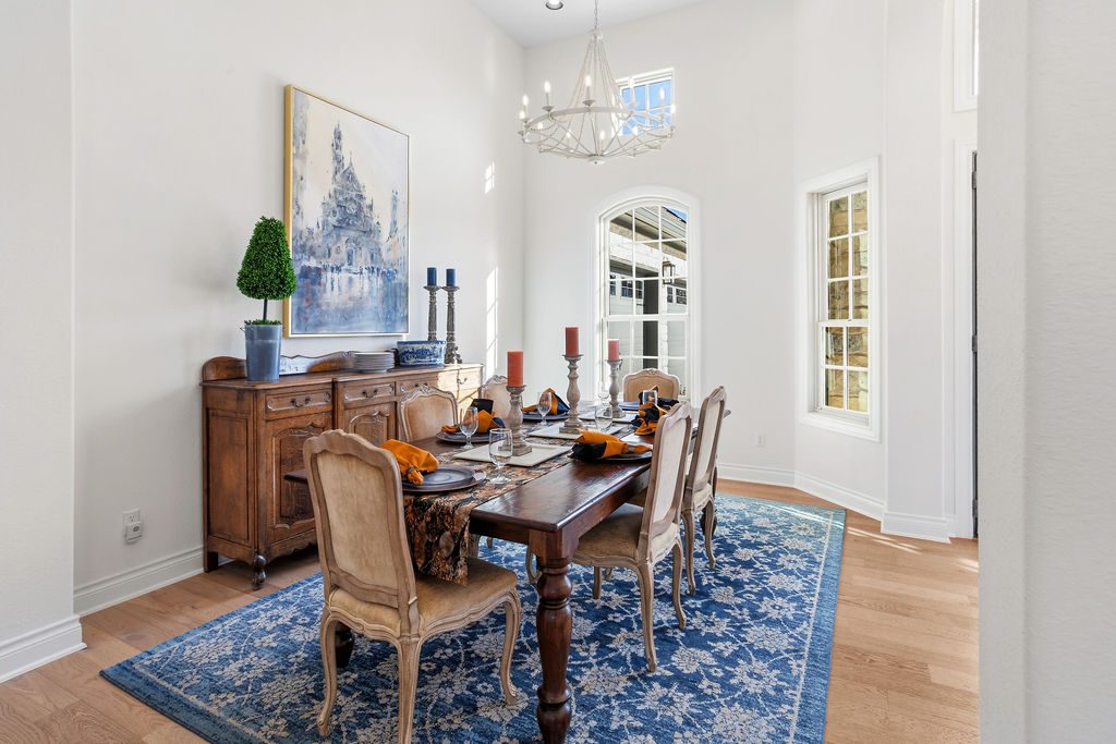 Dining — Hill Country custom home, Austin TX real estate photography