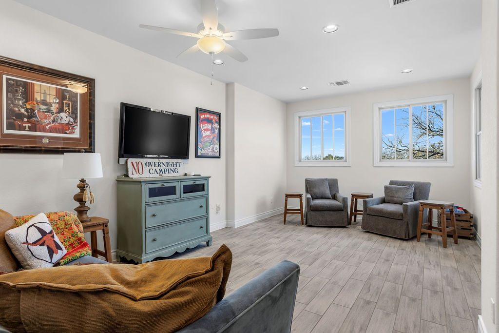Game Room — Hill Country custom home, Austin TX real estate photography