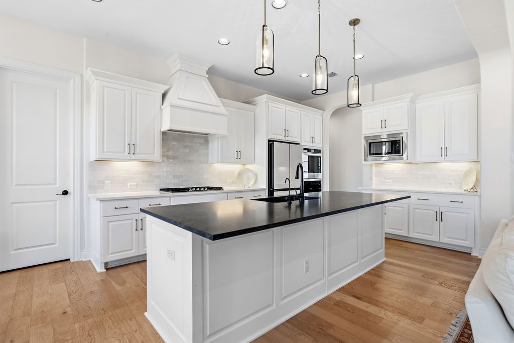 Kitchen — Hill Country custom home, Austin TX real estate photography